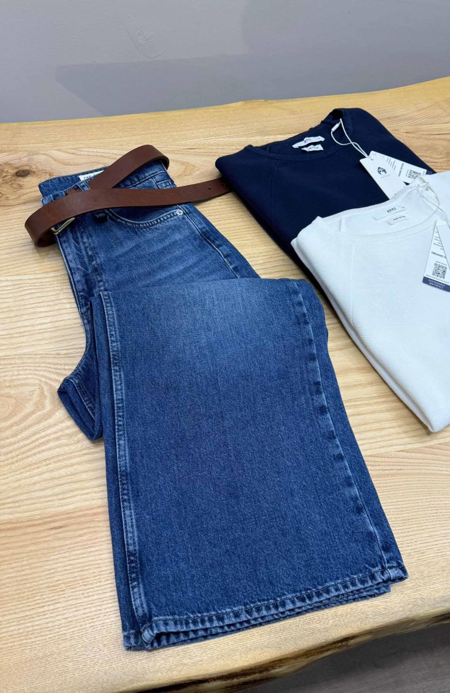 K3440 R&BONE WİDE LEG ANKLE MAVİ JEAN