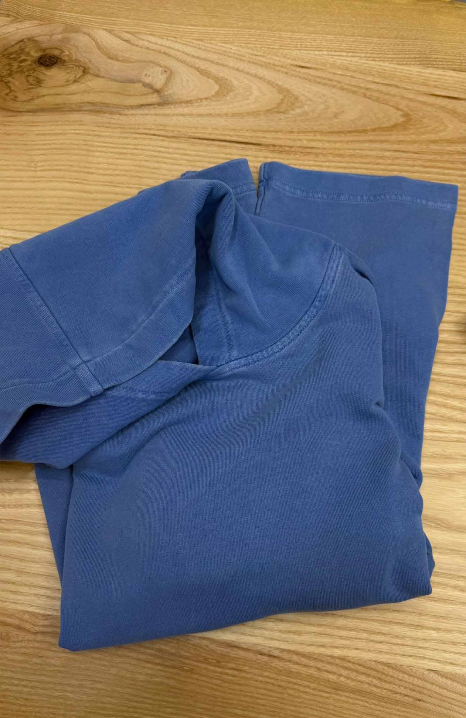K3774 ARKT YIKAMALI MAVİ KAPÜŞONLU SWEAT