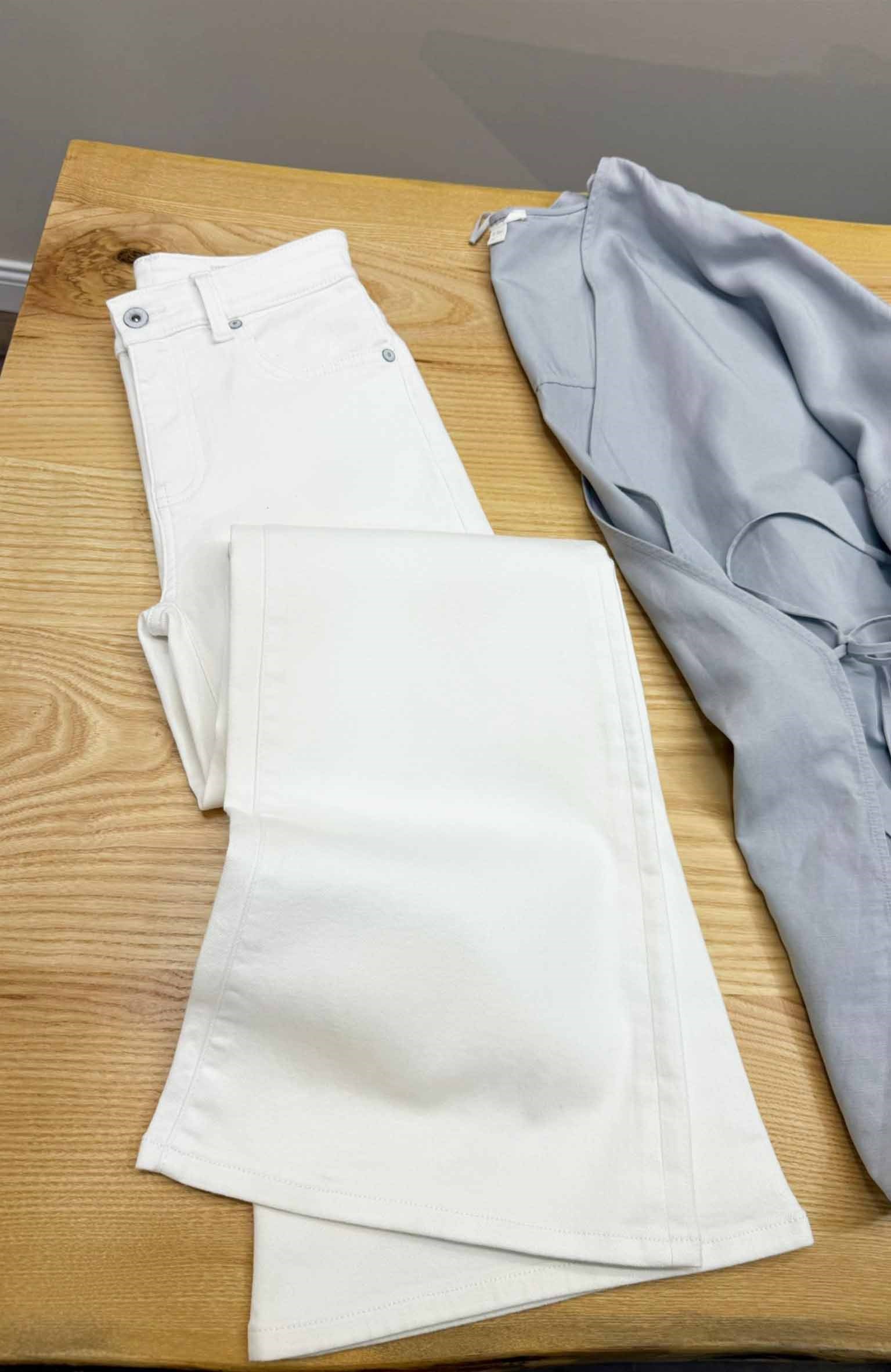 K3832 A.G BOOTCUT GENİŞ PAÇA EKRU JEAN