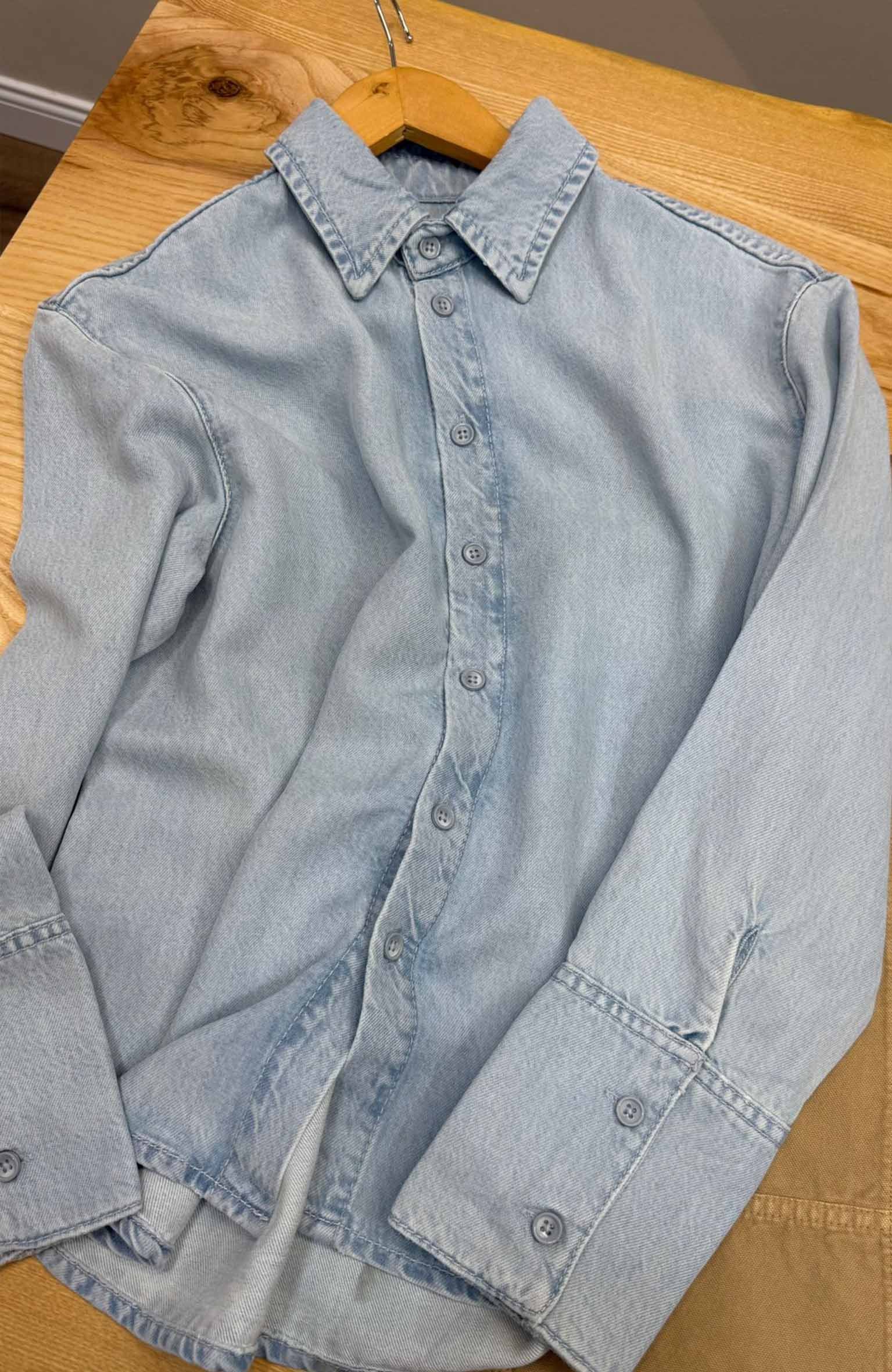 K3849 M.AC AÇIK MAVİ TENCEL GÖMLEK