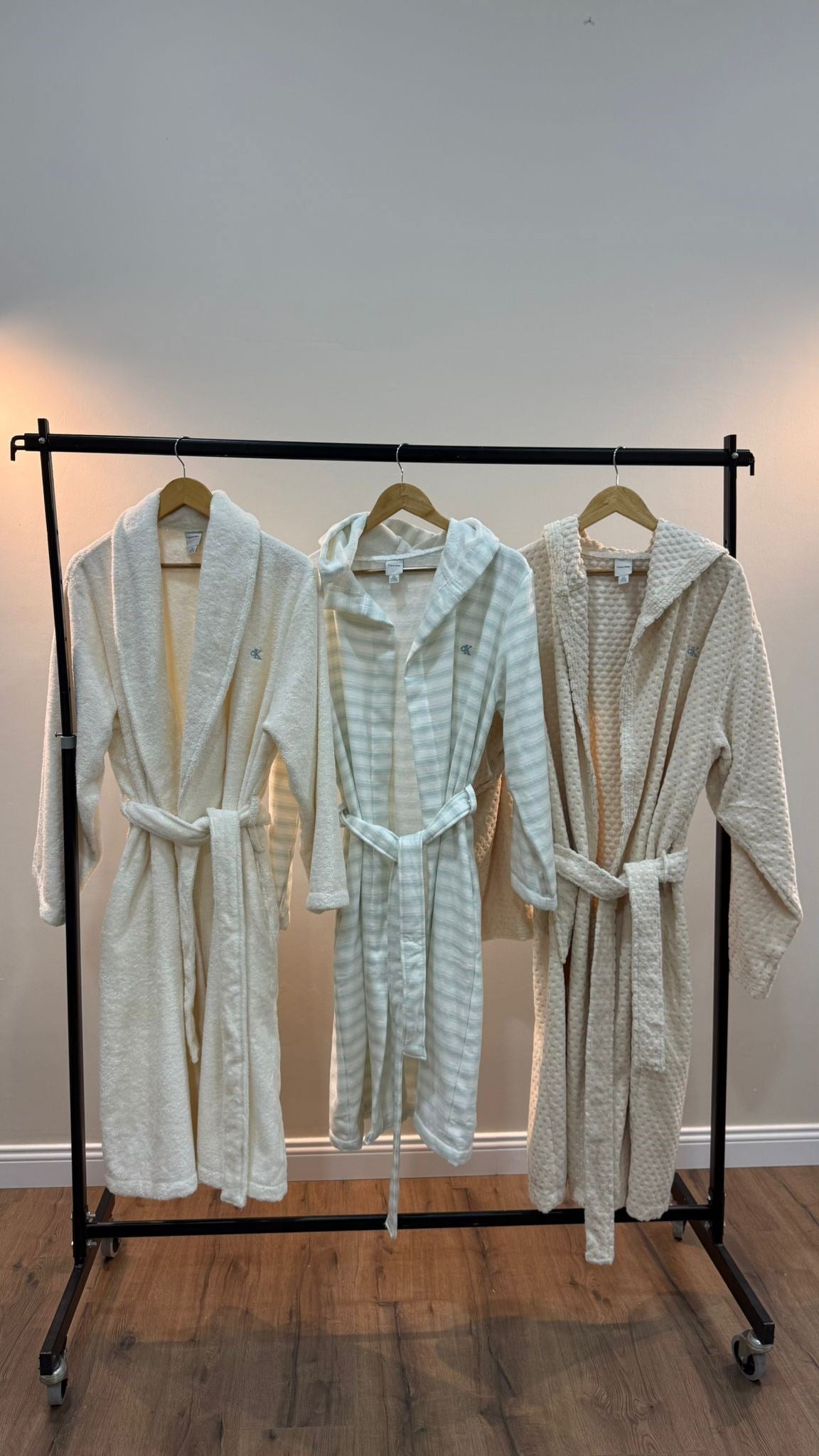 K4116 CK MAVİ NAKIŞLI UNISEX BORNOZ