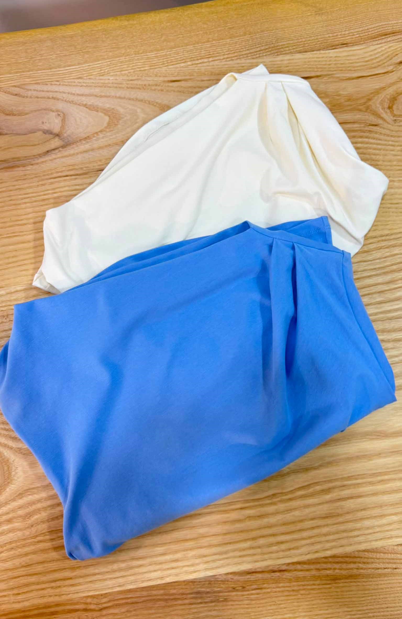 K4194 DRAPE DETAYLI T-SHIRT