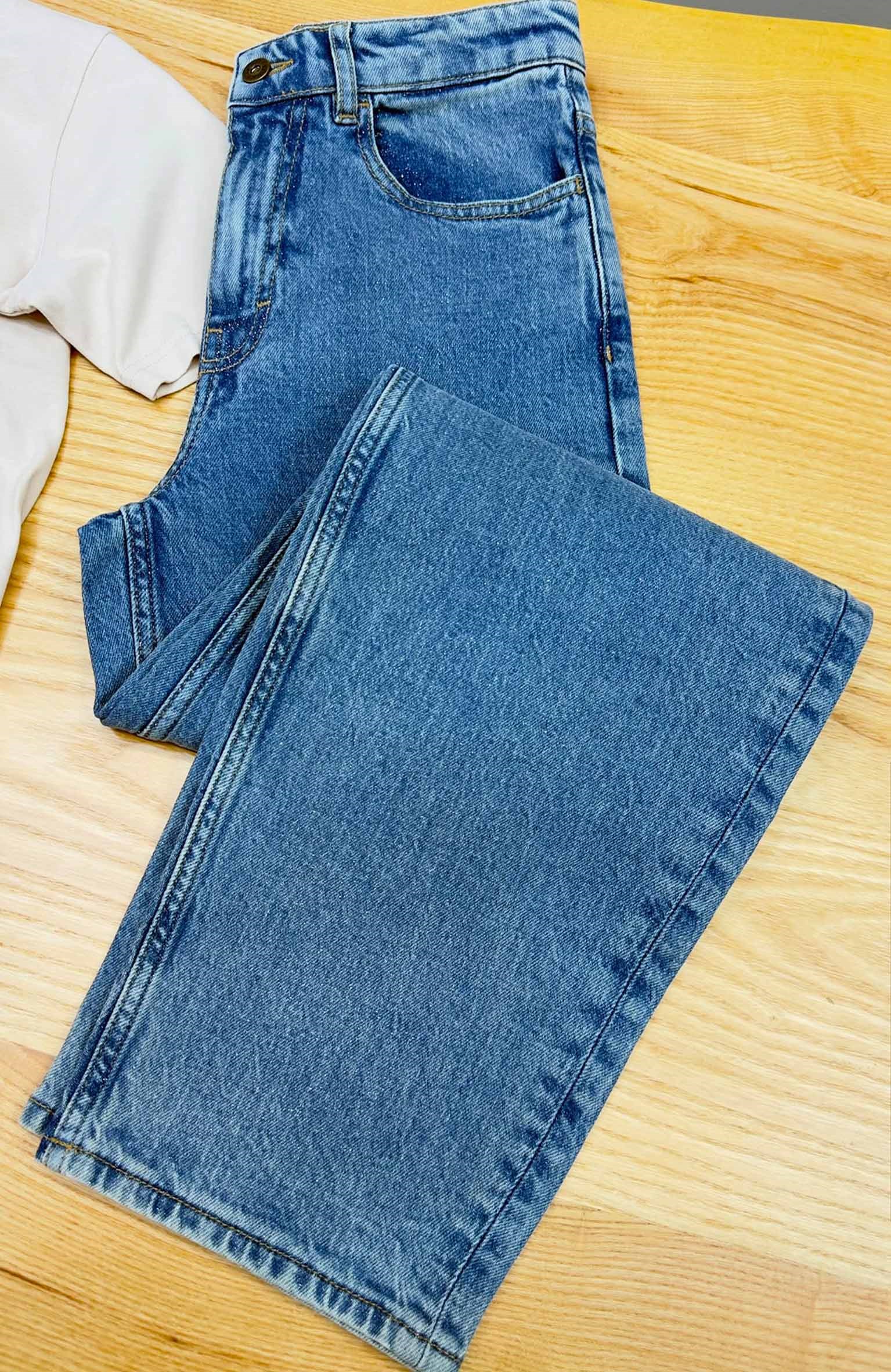 K4205 BYBR SİMLİ MAVİ BARREL JEAN