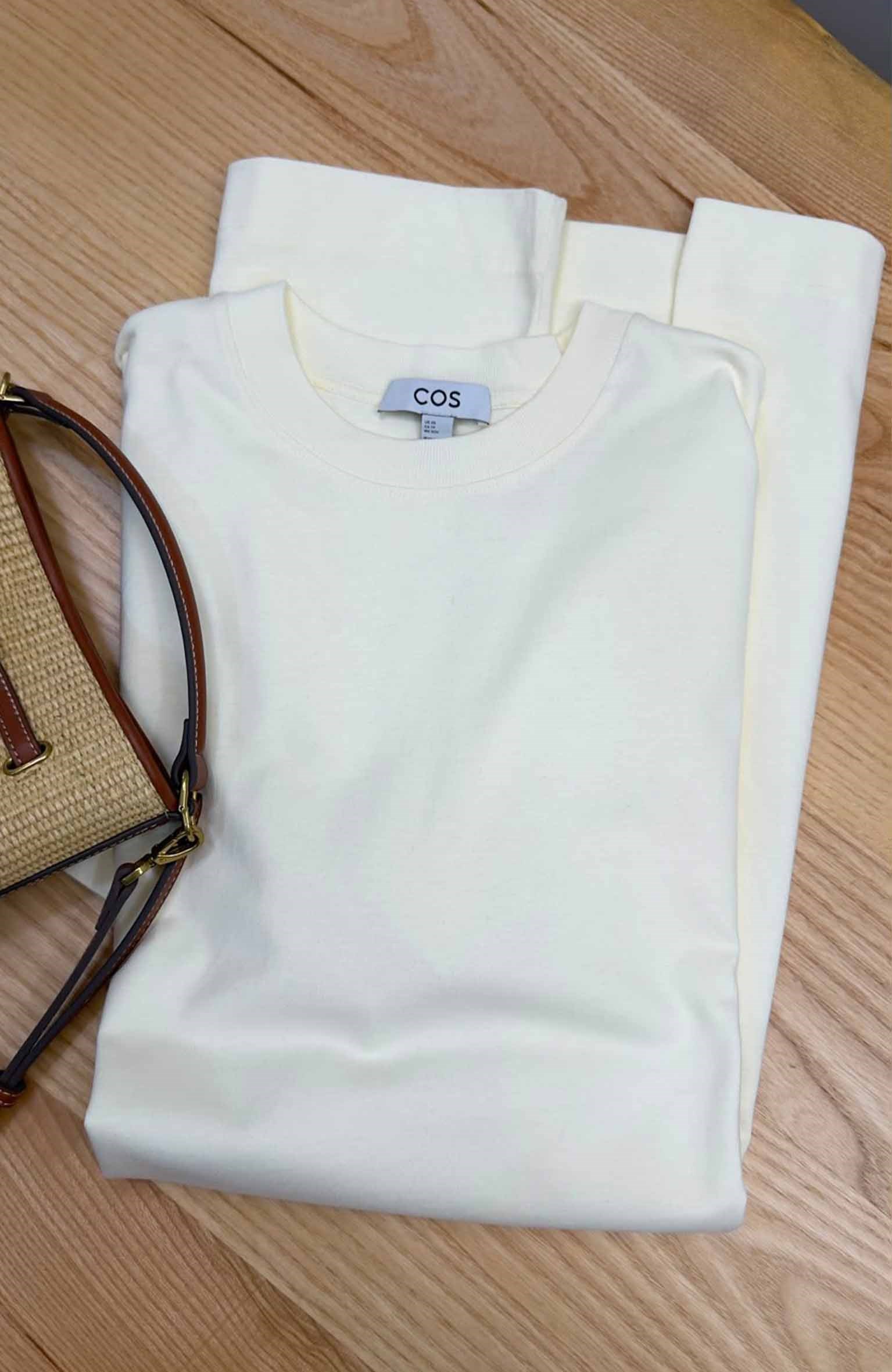 K4366 C.OS TOK EKRU T-SHIRT ELBİSE