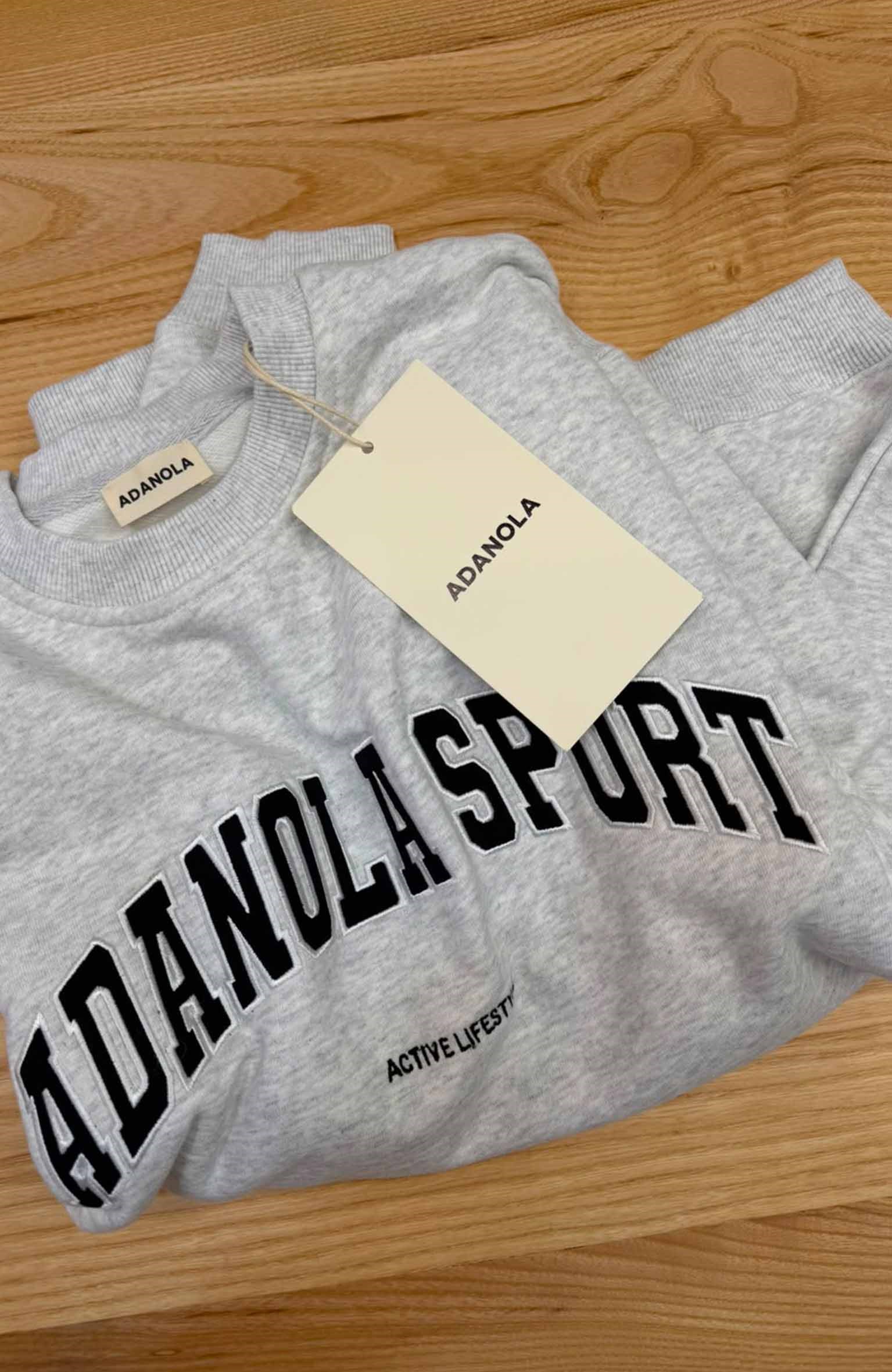 K4460 SİYAH NAKIŞLI BİSİKLET YAKA OVERSIZE GRİ SWEAT