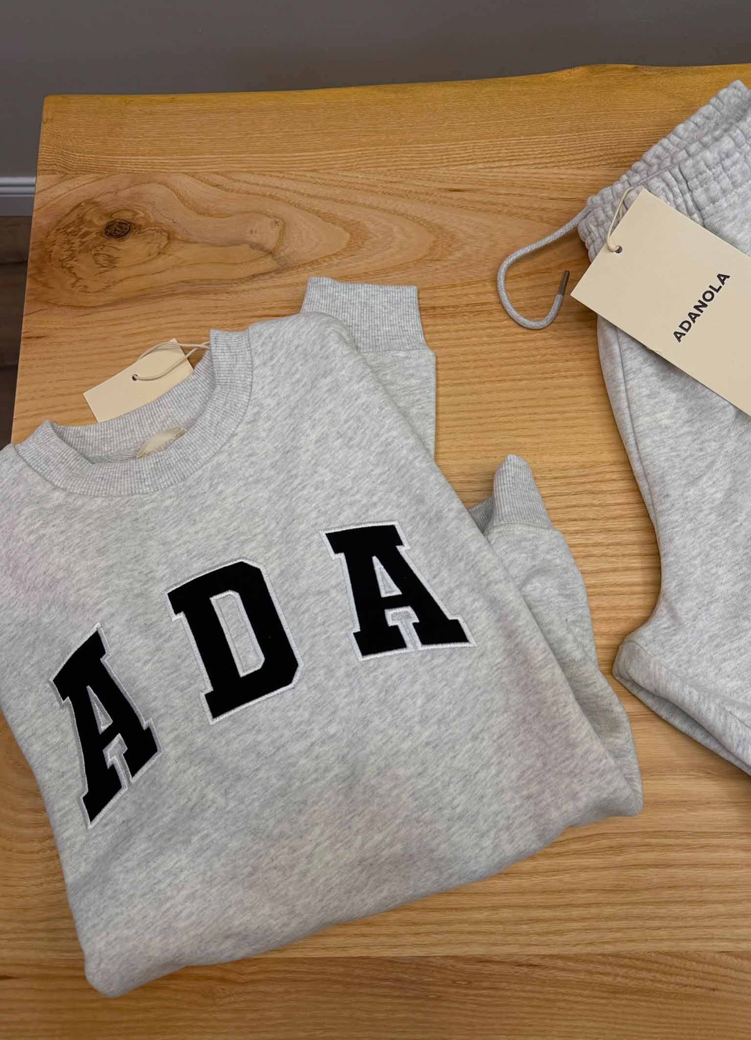 K4469 BİSİKLET YAKA NAKIŞLI GRİ OVERSIZE SWEAT