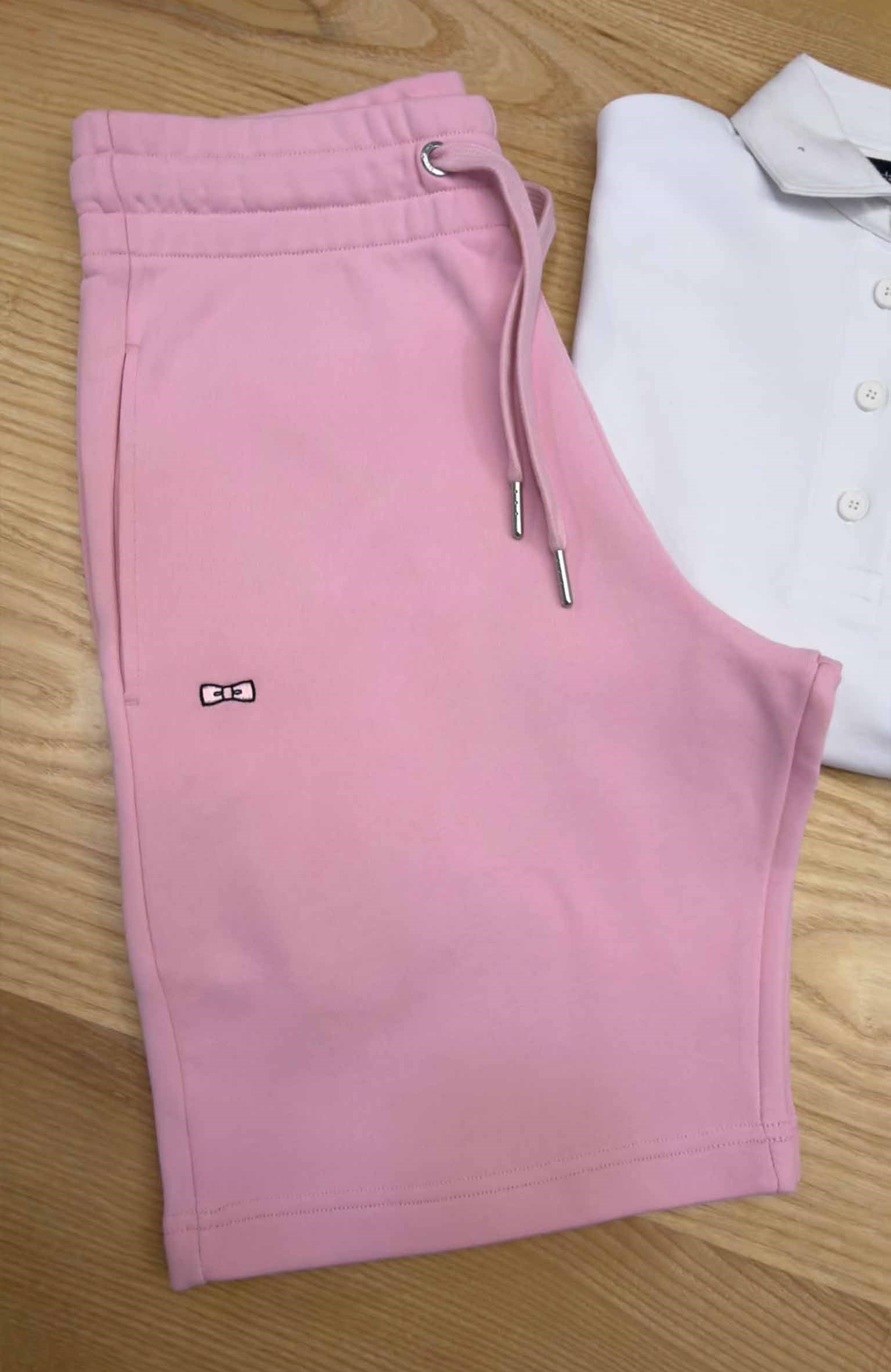 K4632  E.PARK FİYONK DETAYLI ŞEHİR BOY PEMBE SWEAT ŞORT 