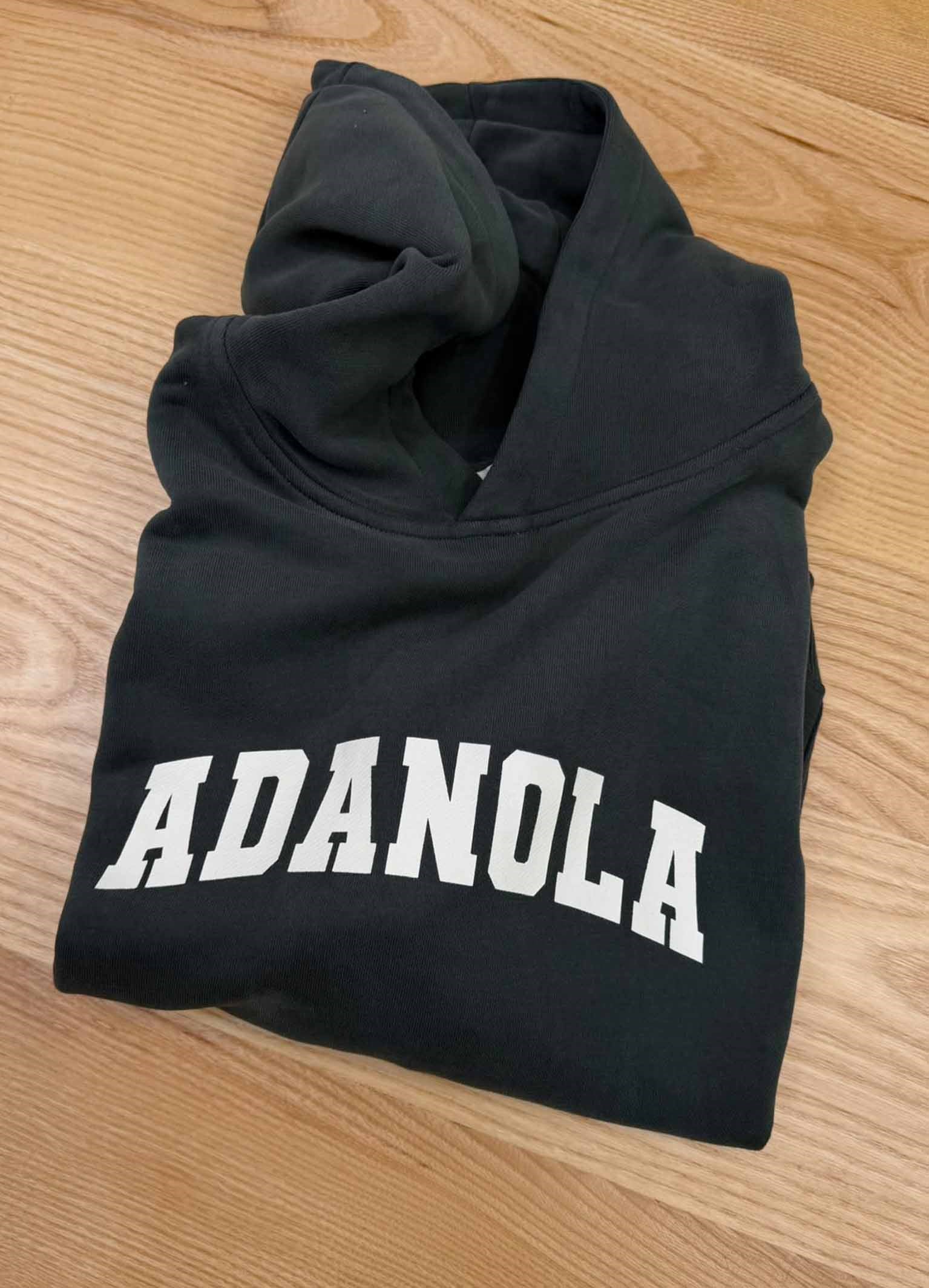 K4641 BASKILI KAPÜŞONLU OVERSIZE ÇAĞLA YEŞİLİ SWEAT
