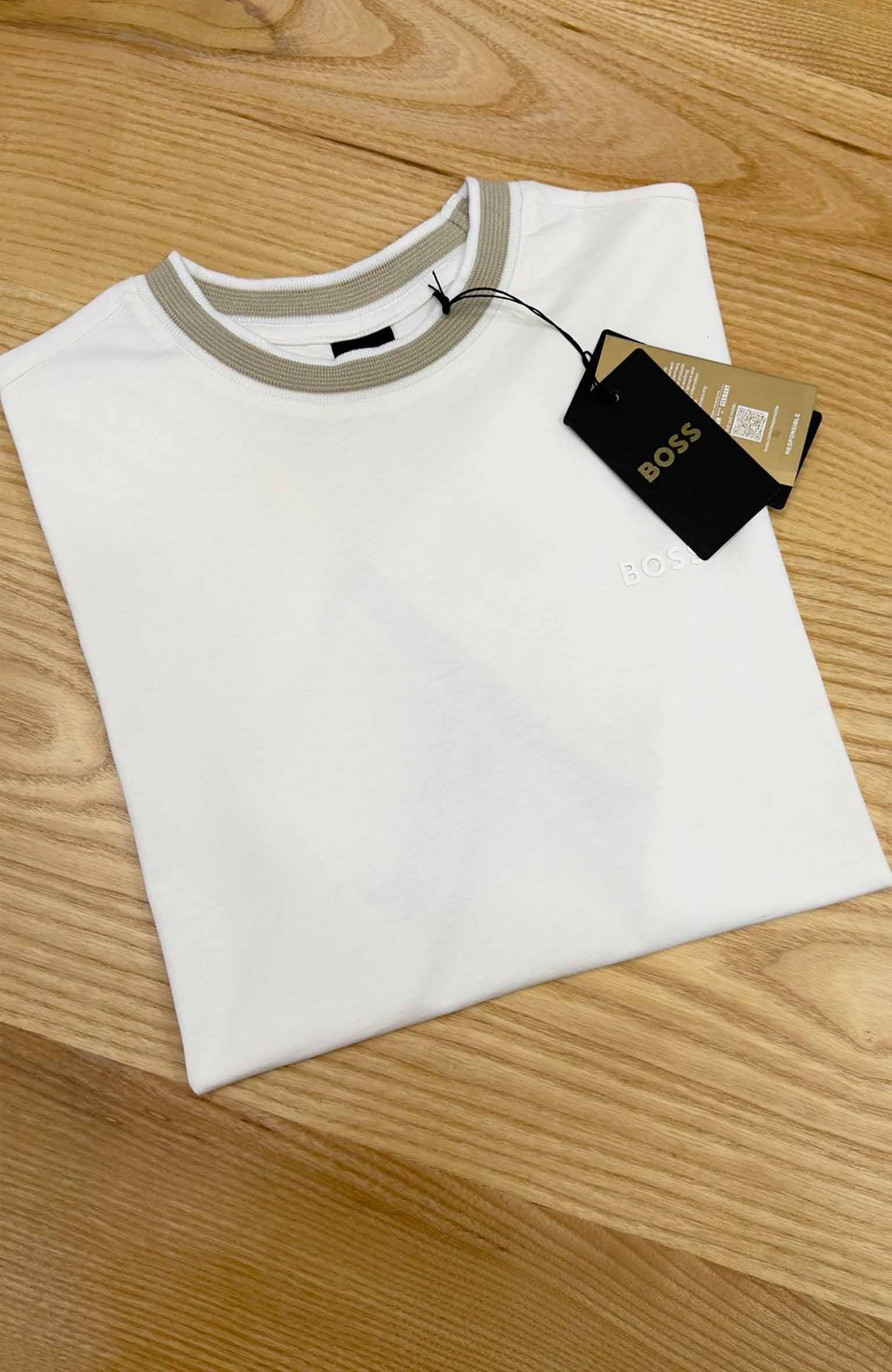 MEN1646 B.SS SİLİKON BASKILI BEYAZ T-SHIRT