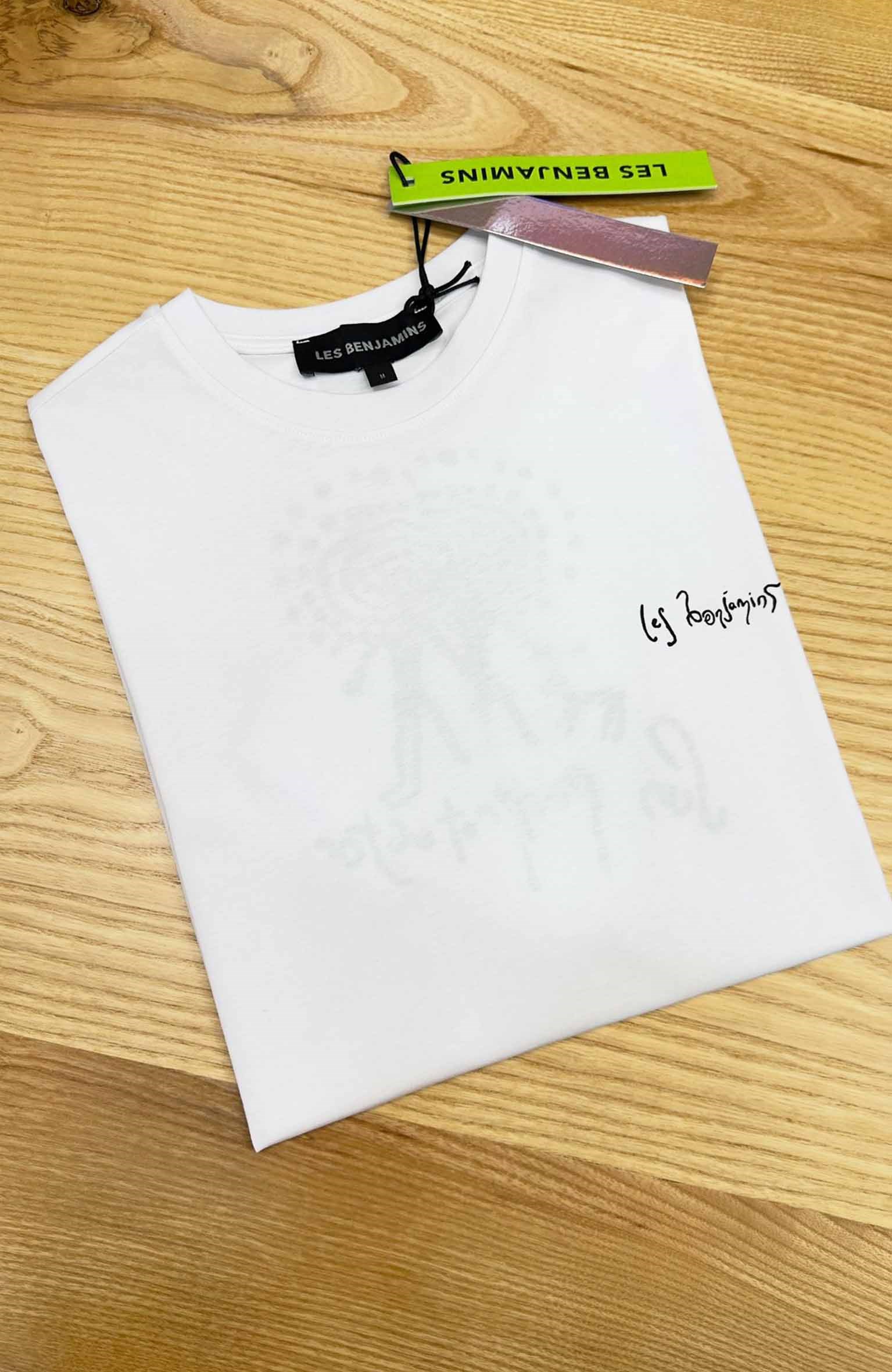 MEN1650 L.BNJ SIRT BASKI DETAYLI BEYAZ T-SHIRT 