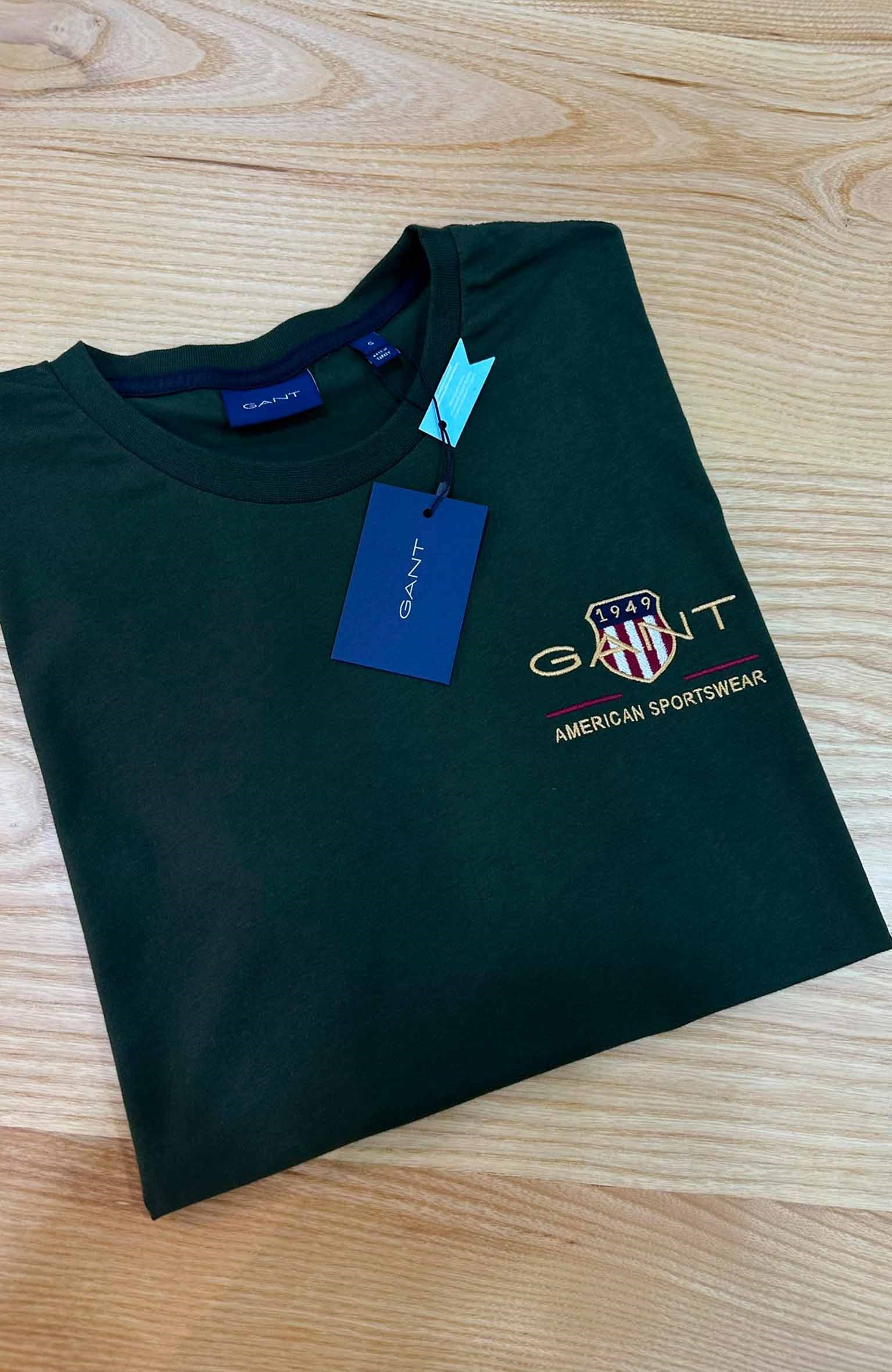 MEN1672 GNT NAKIŞ DETAYLI YEŞİL T-SHIRT 