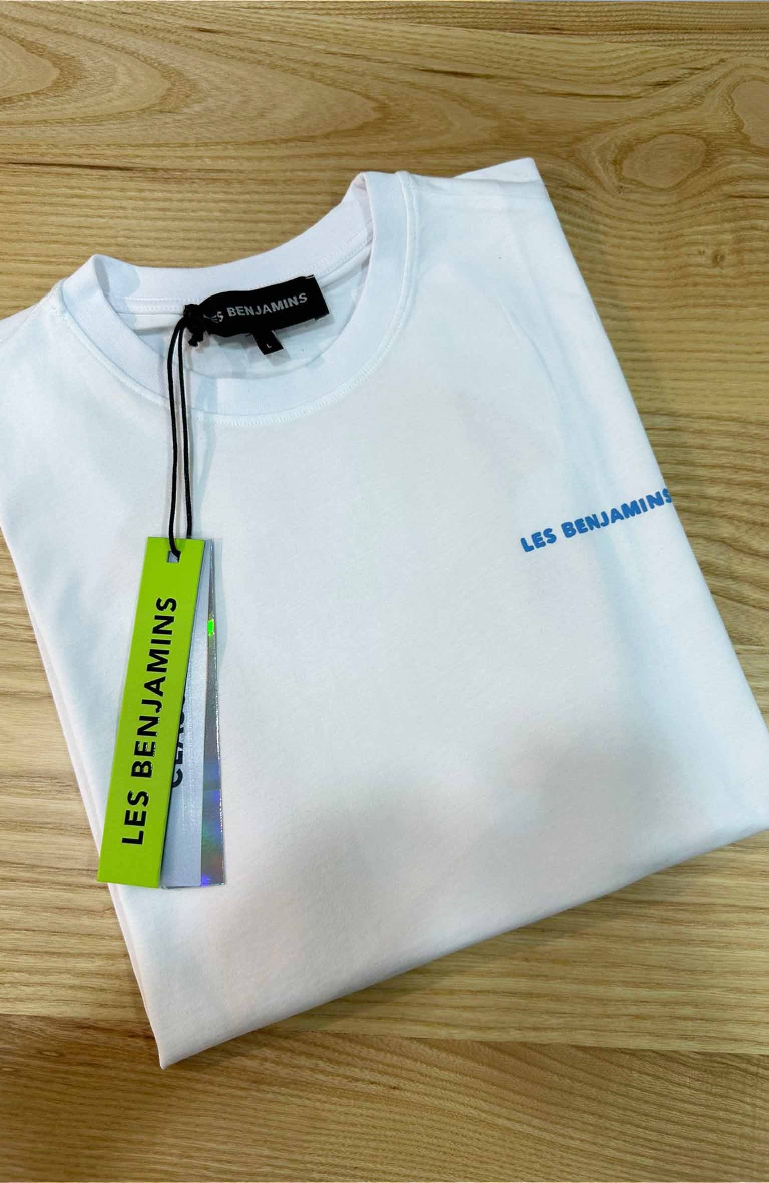 MEN1814 L.BNJ ÖN/ARKA BASKILI BEYAZ T-SHIRT