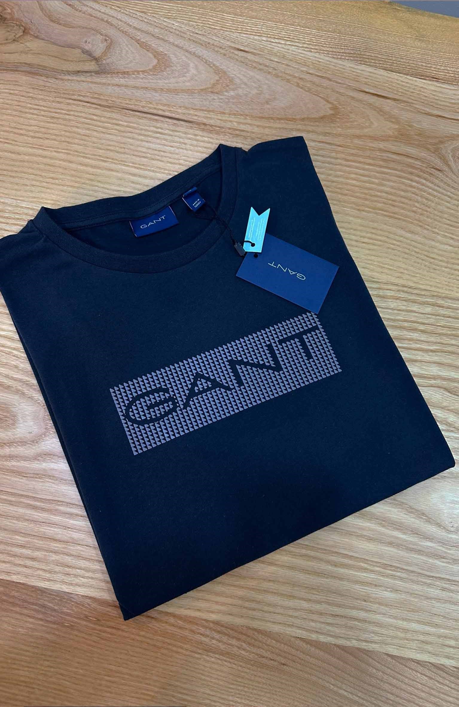 MEN1870 GNT BASKILI LACİVERT T-SHIRT