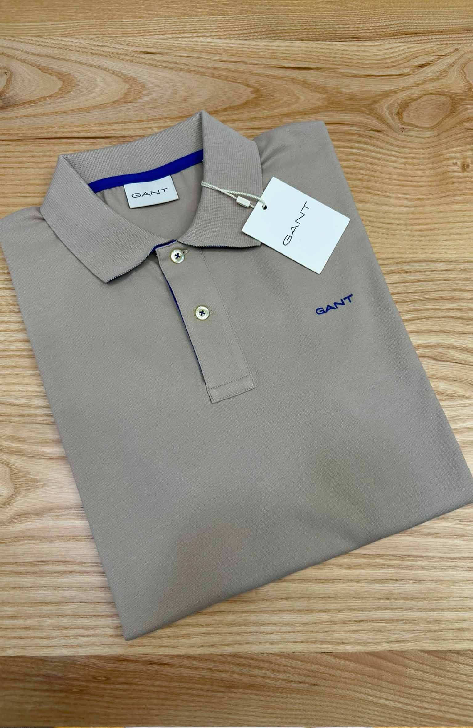 MEN1926 GNT POLO YAKA BEJ T-SHIRT