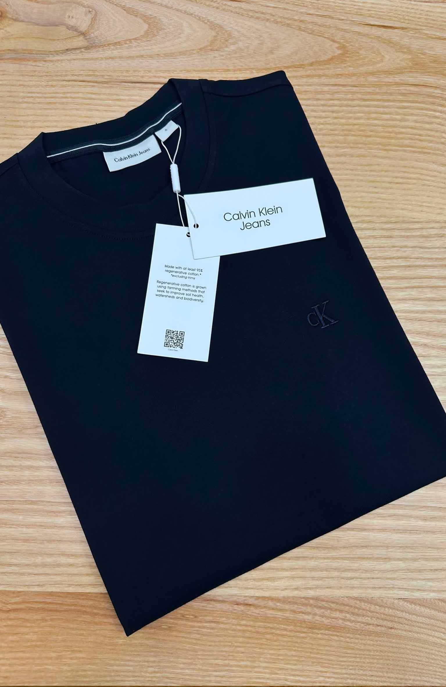 MEN1935 CK NAKIŞLI LACİVERT T-SHIRT