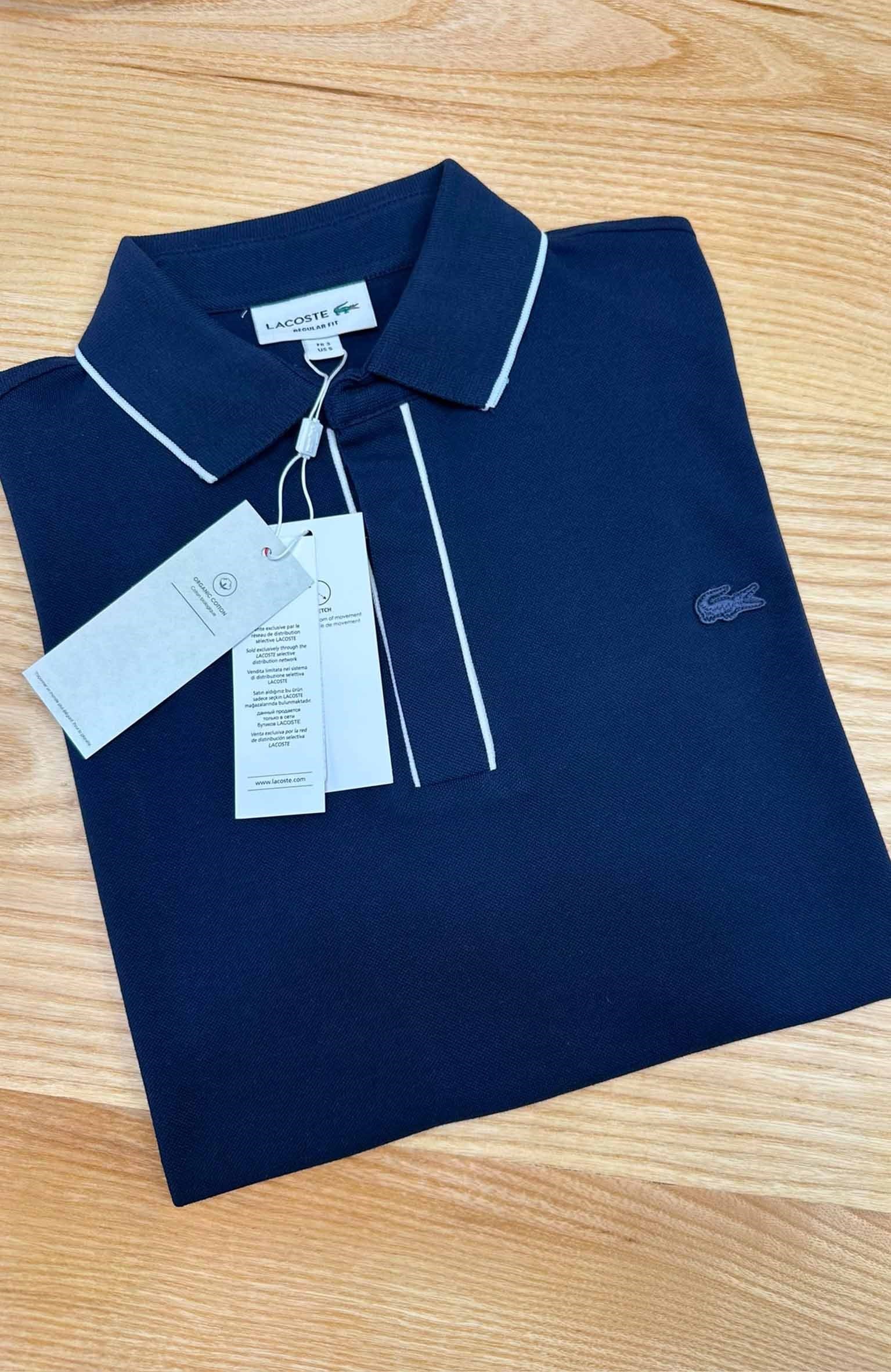 MEN1939 LCT EKRU ŞERİTLİ LACİVERT PARİS T-SHIRT