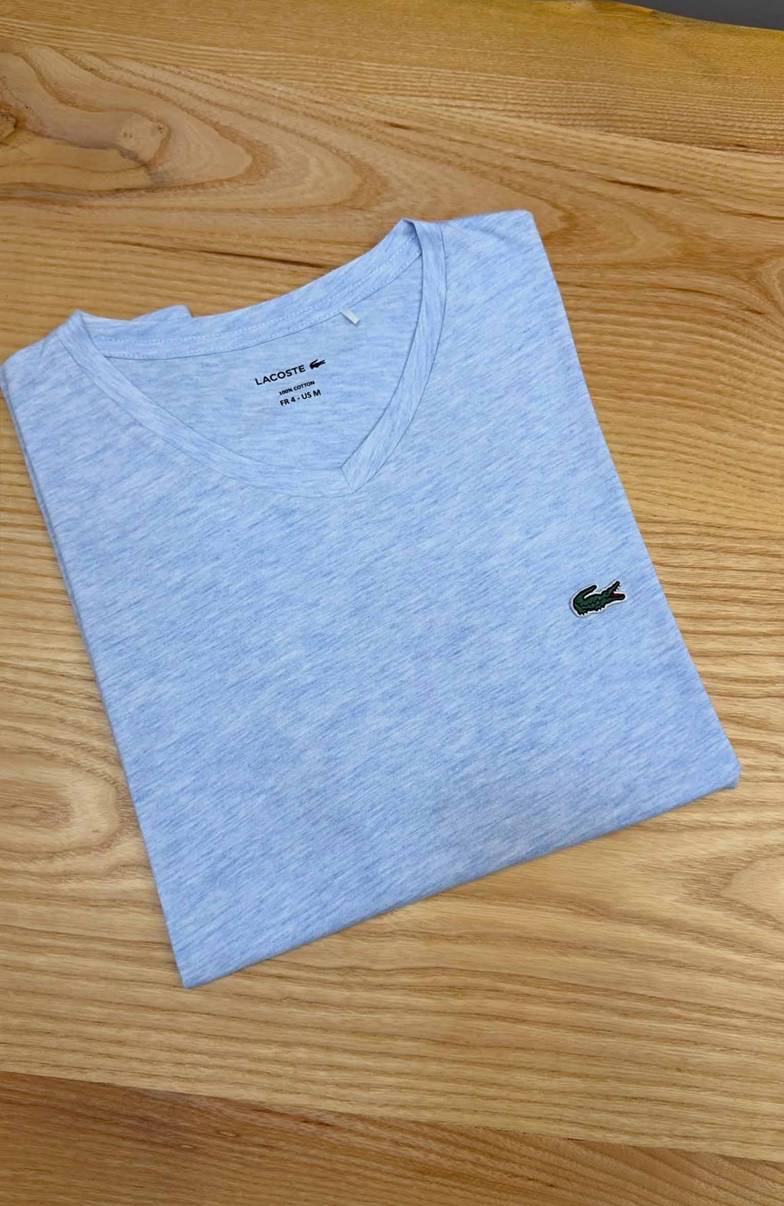 MEN1960 LCT V YAKA MAVİ PAMUKLU T-SHIRT