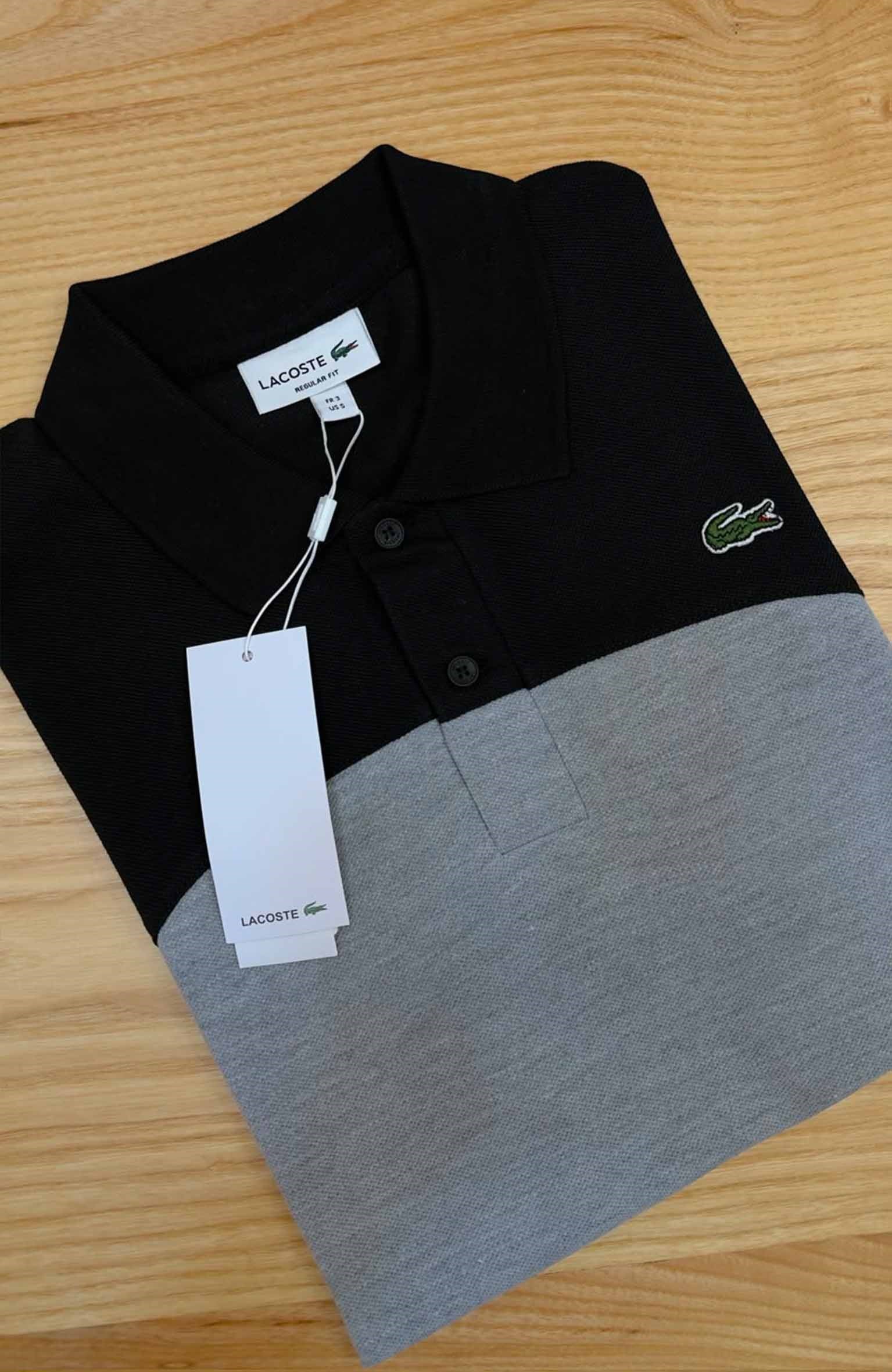 MEN1962 LCT REGULAR FİT GRİ SİYAH POLO T-SHIRT