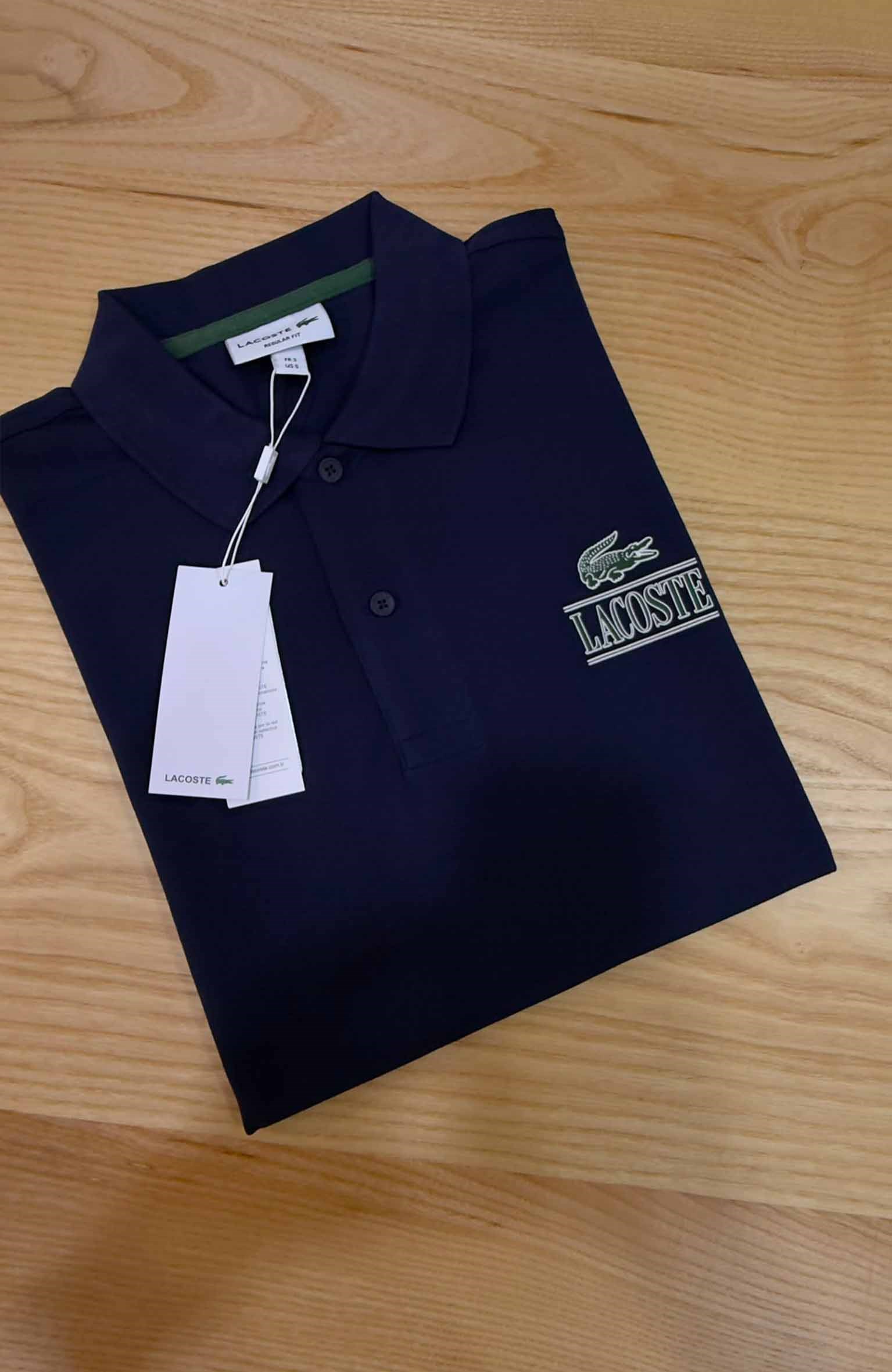 MEN1970 LCT SİLİKON BASKILI REGULAR LACİVERT POLO T-SHIRT