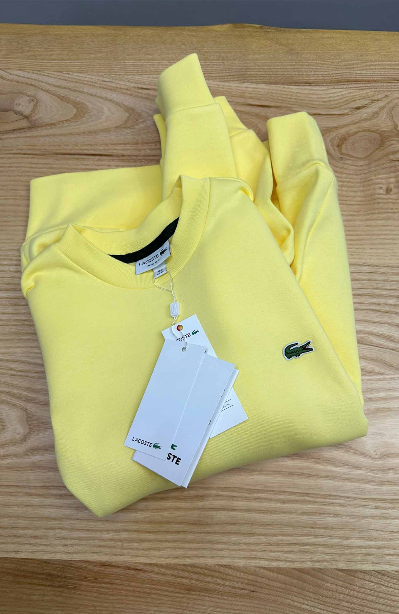 MEN2278 LCT BİSİKLET YAKA SARI SWEAT