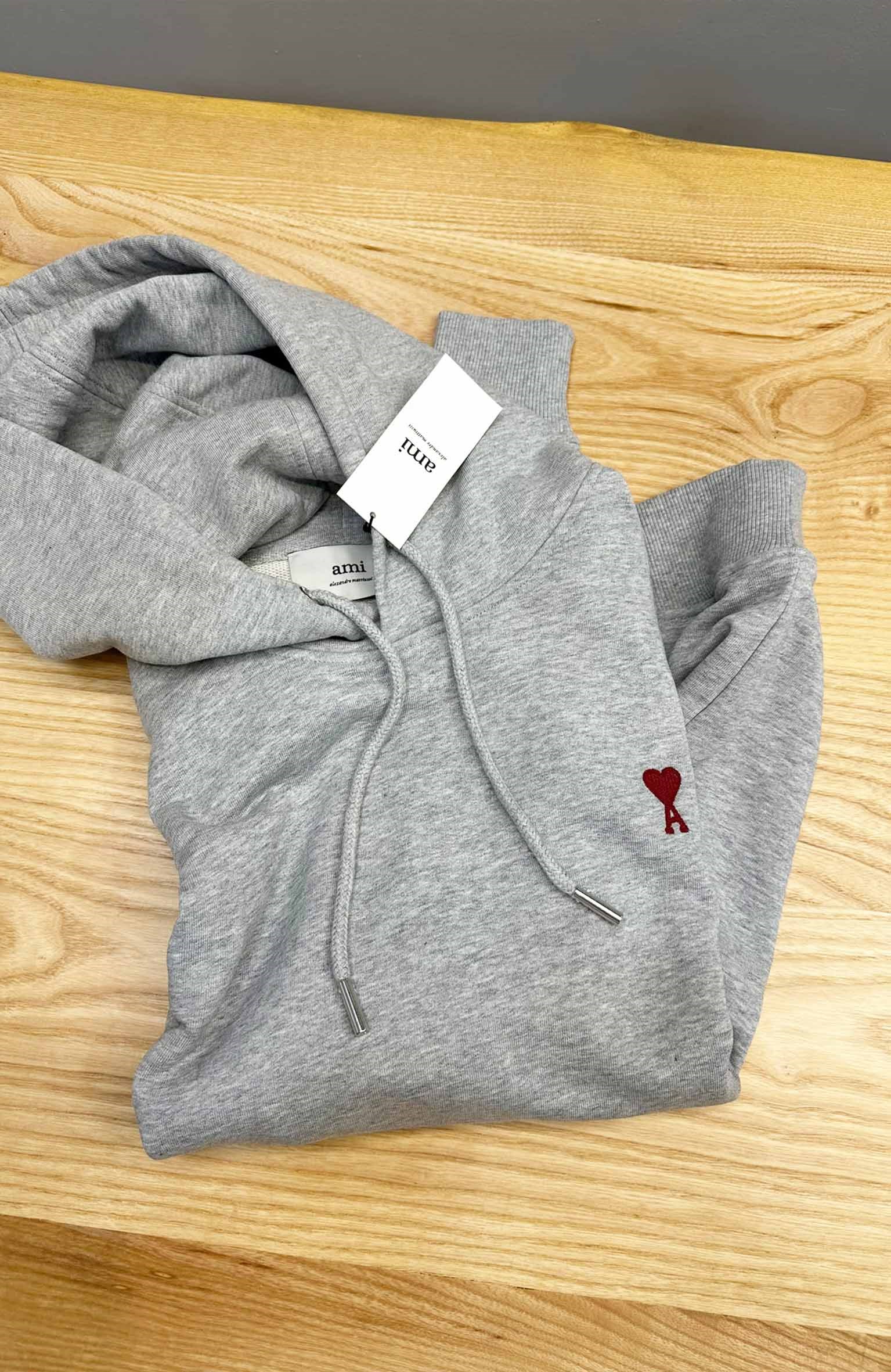 MEN2282 ALXNDR M.  NAKIŞLI KAPÜŞONLU GRİ SWEAT