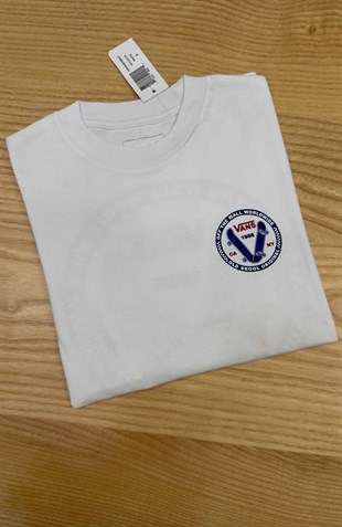 C2371 VNS ÖN/ARKA BASKILI BEYAZ T-SHIRT