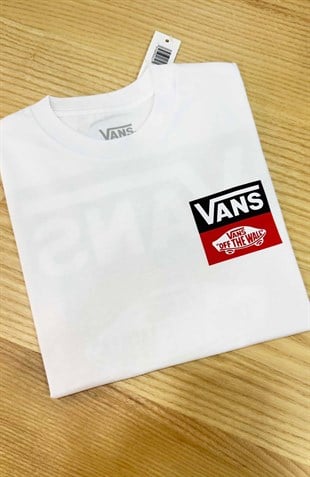 C2379 VNS ÖN/ARKA BASKILI BEYAZ T-SHIRT