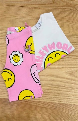 C2466 SMLY PEMBE KISA TAYTLI TAKIM