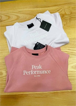 C2520 P.P NAKIŞLI BİSİKLET YAKA SWEAT