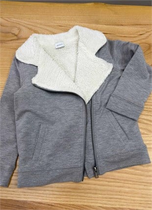 C2550 PELUŞ ASTARLI GRİ KALIN HIRKA