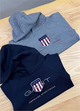 C2585 GNT KAPÜŞONLU NAKIŞLI SWEAT
