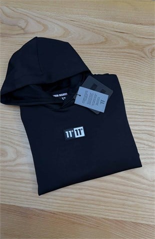 C2789 11 D. PAMUK ASTARLI SİYAH SWEAT