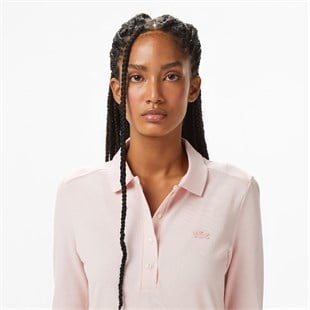 K4674 4 DÜĞMELİ TONATON NAKIŞLI UZUN KOL POLO T-SHIRT