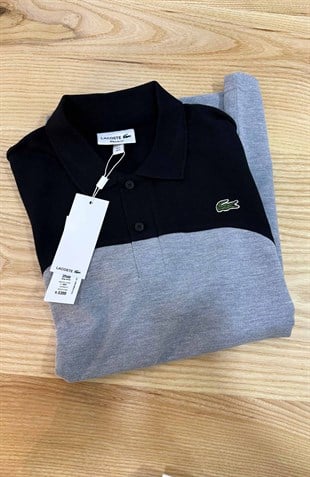 MEN1423 LCS SİYAH/GRİ POLO T-SHIRT