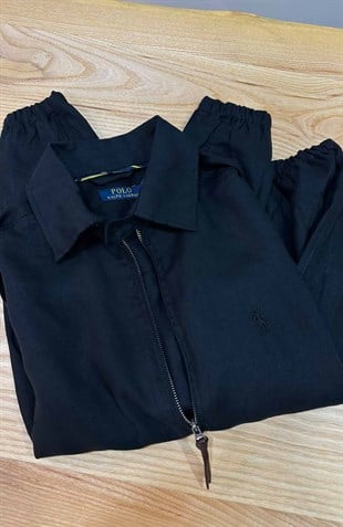 MEN1669 PRL SİYAH KETEN CEKET 