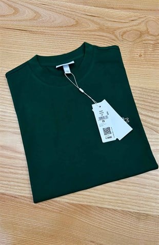 MEN1686 LCS CLASSİC FİT YEŞİL T-SHIRT
