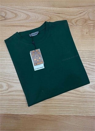 MEN2095 L.BNJ KOYU YEŞİL BASKILI T-SHIRT