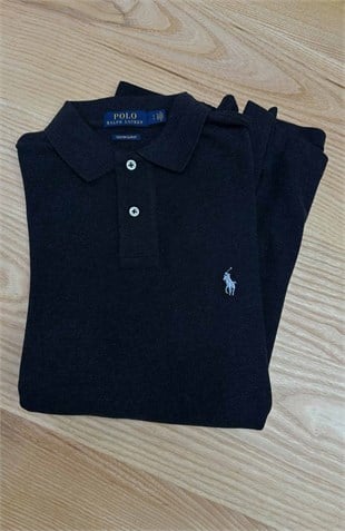 MEN2262 PRL ANTRASİT UZUN KOL POLO T-SHIRT
