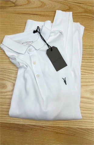 MEN2440 ALL S. POLO YAKA BEYAZ İNCE MERSERİZE TRİKO