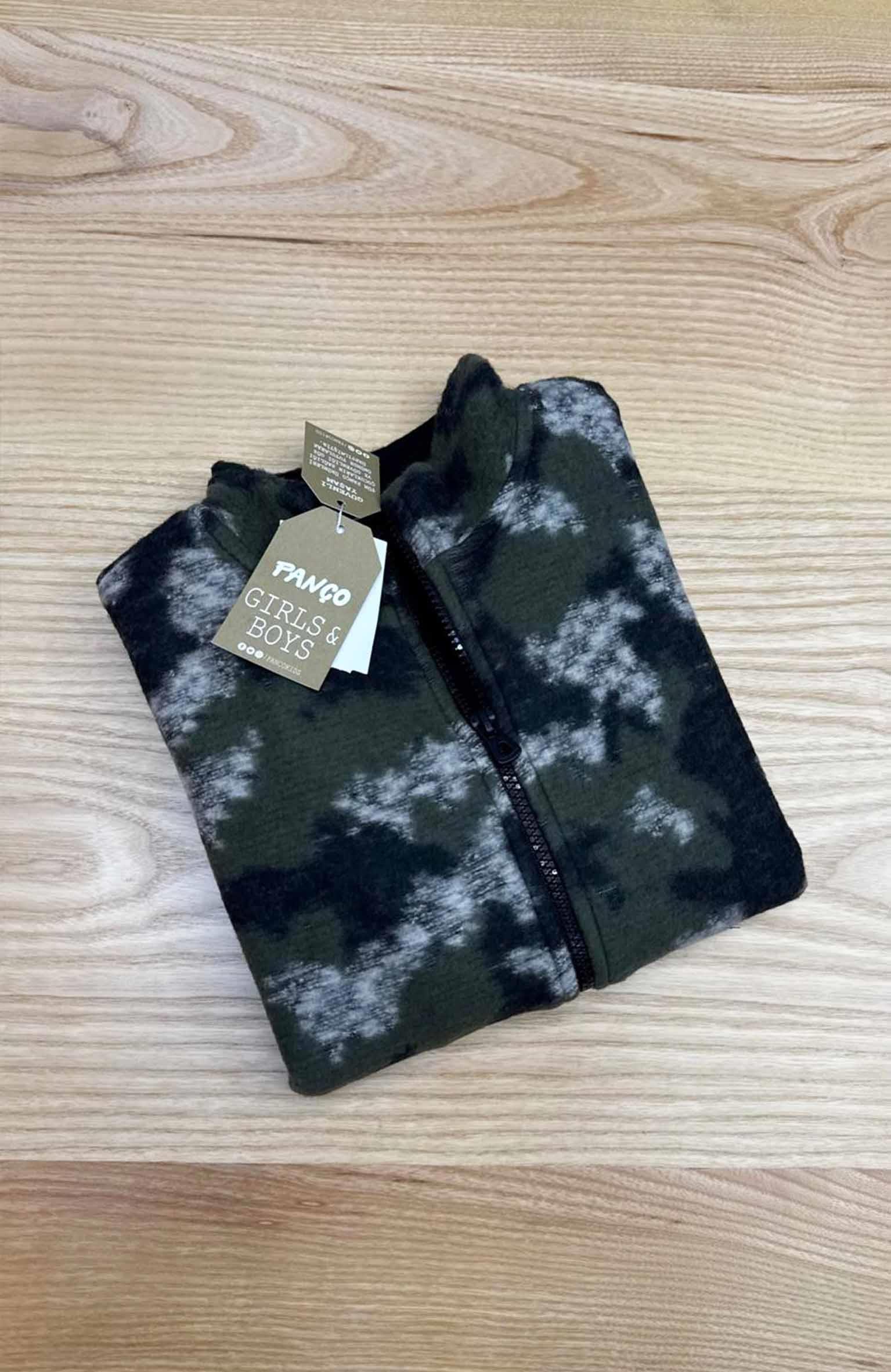 C2092 TAM FERMUARLI HAKİ POLAR HIRKA