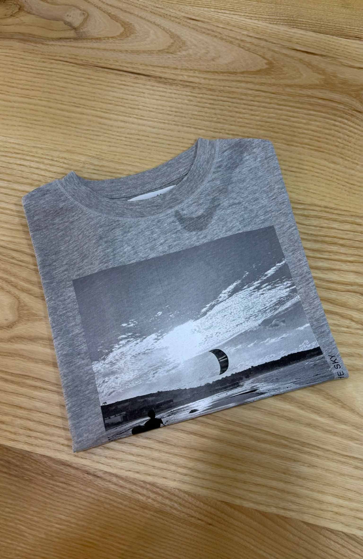C2223 BASKILI GRİ T-SHIRT