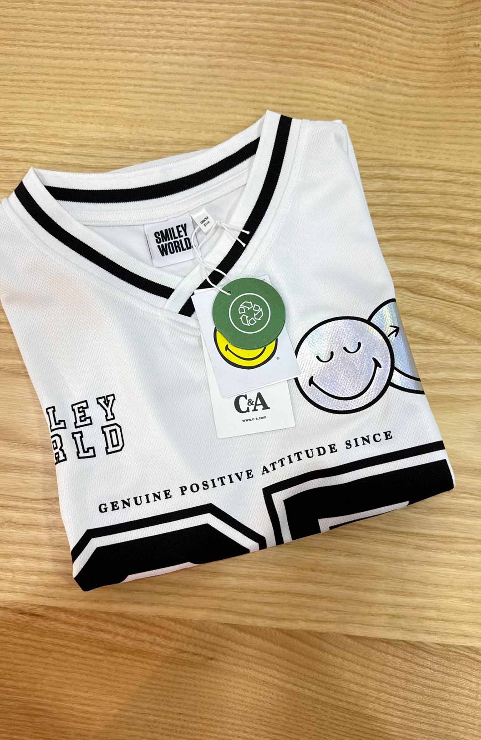 C2245 SMILEY BASKILI BEYAZ FORMA