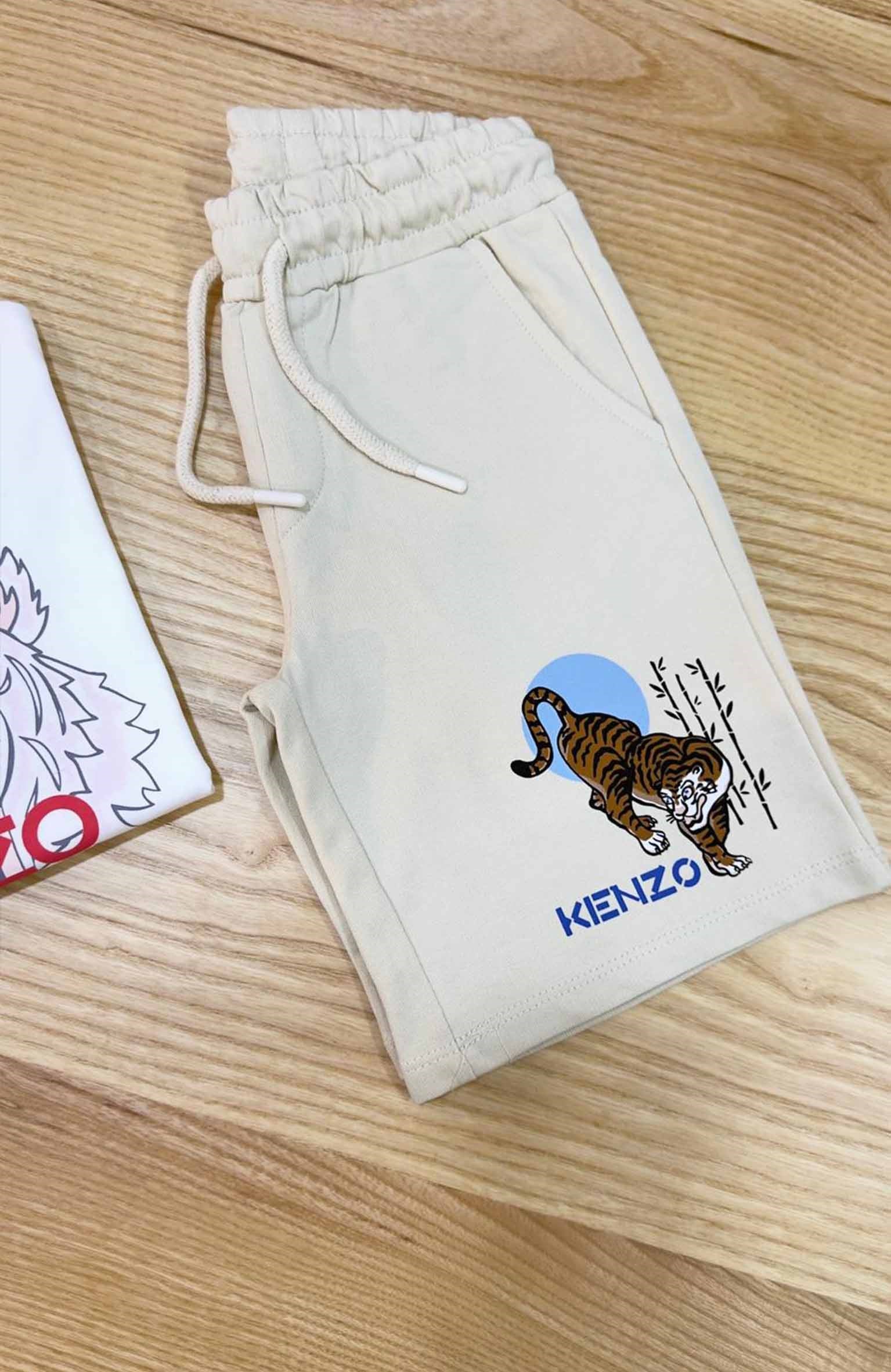 C2319 KNZ BASKILI BEJ ŞORT