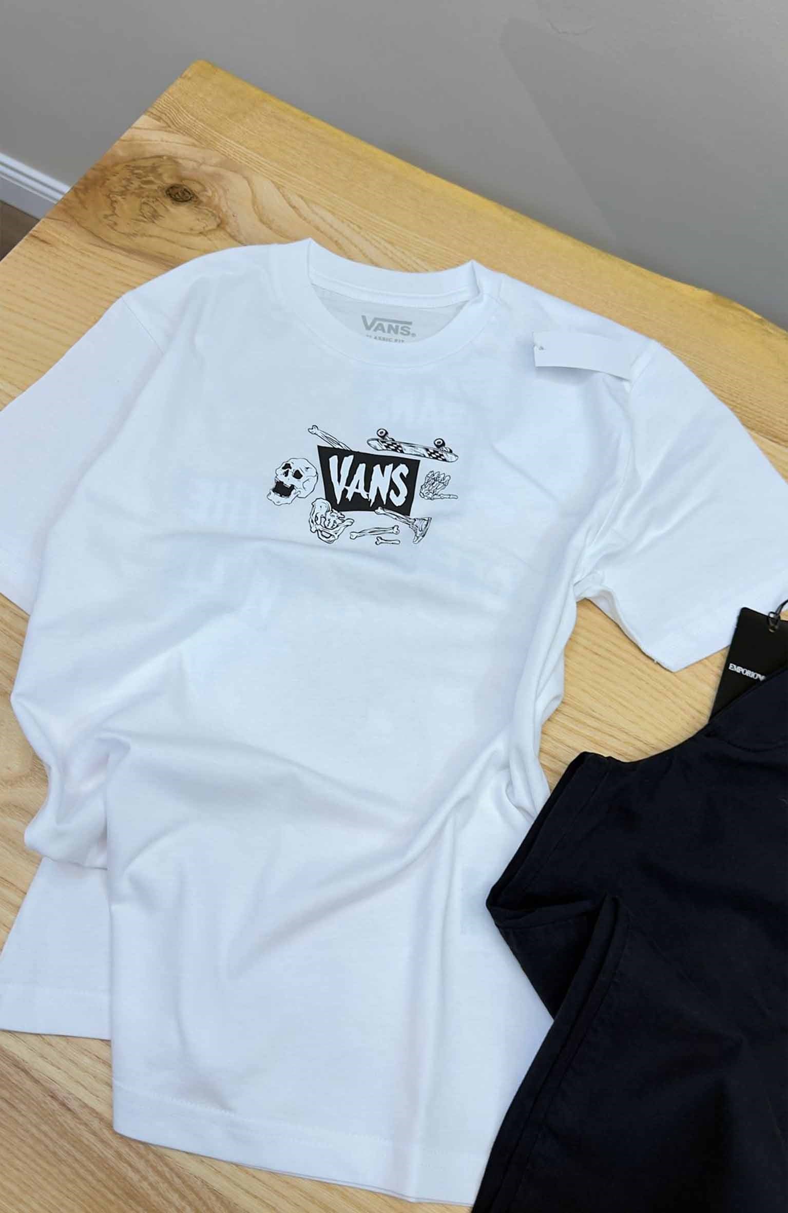 C2359 VNS ÖN/ARKA BASKILI BEYAZ T-SHIRT