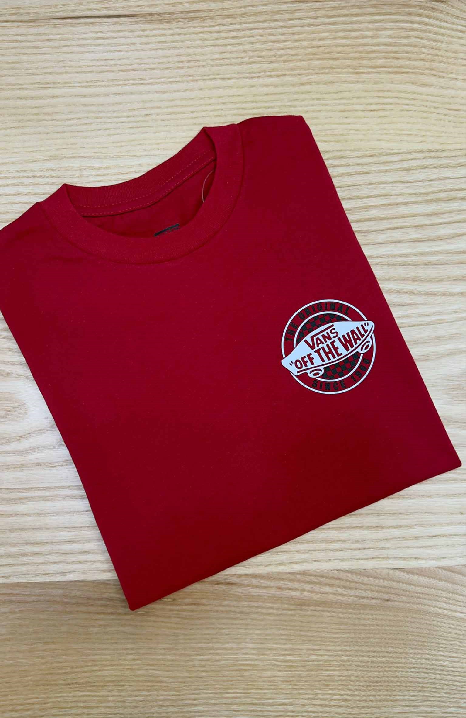 C2372 VNS ÖN/ARKA BASKILI KIRMIZI T-SHIRT