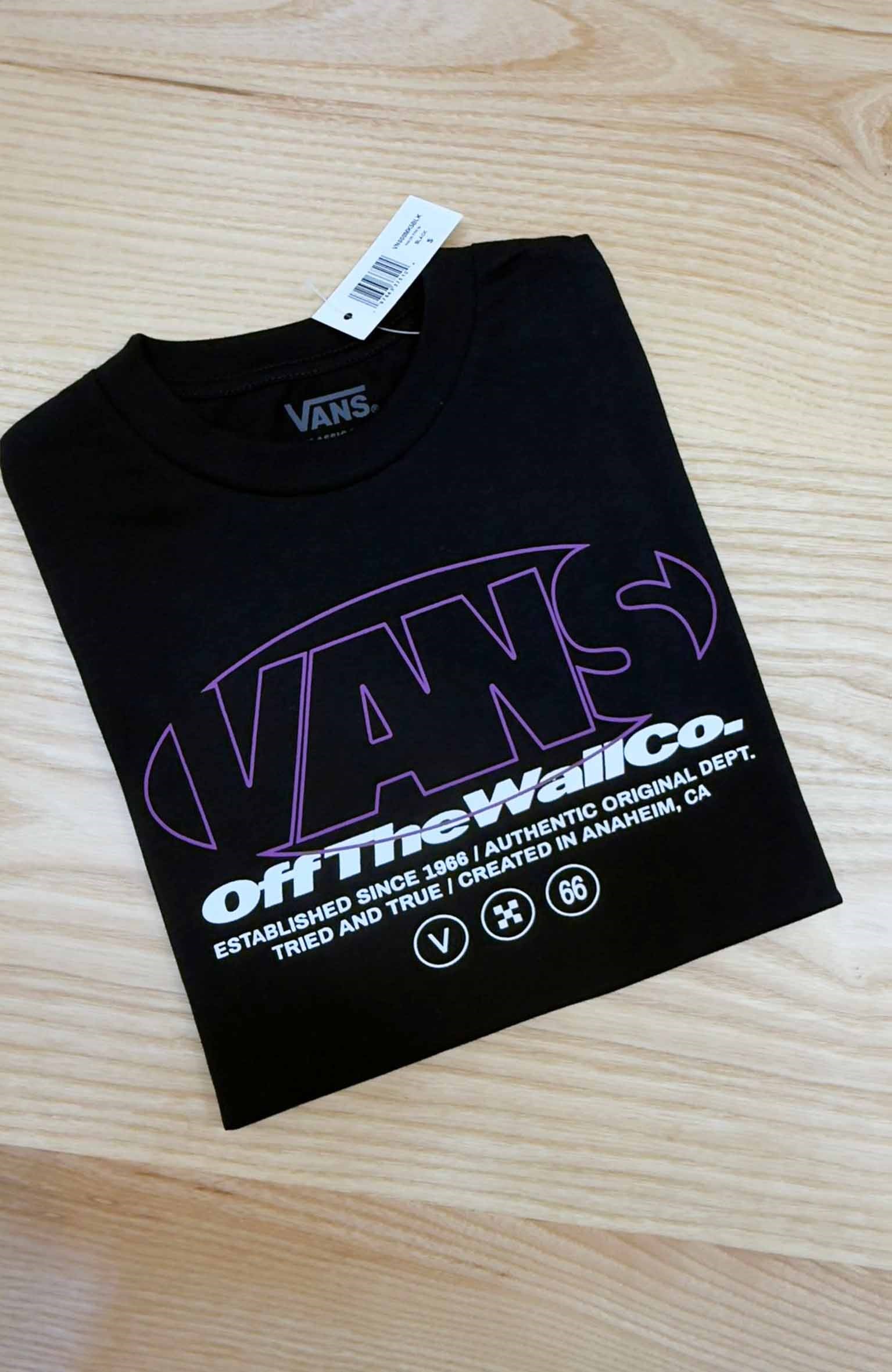 C2374 VNS BASKILI SİYAH T-SHIRT