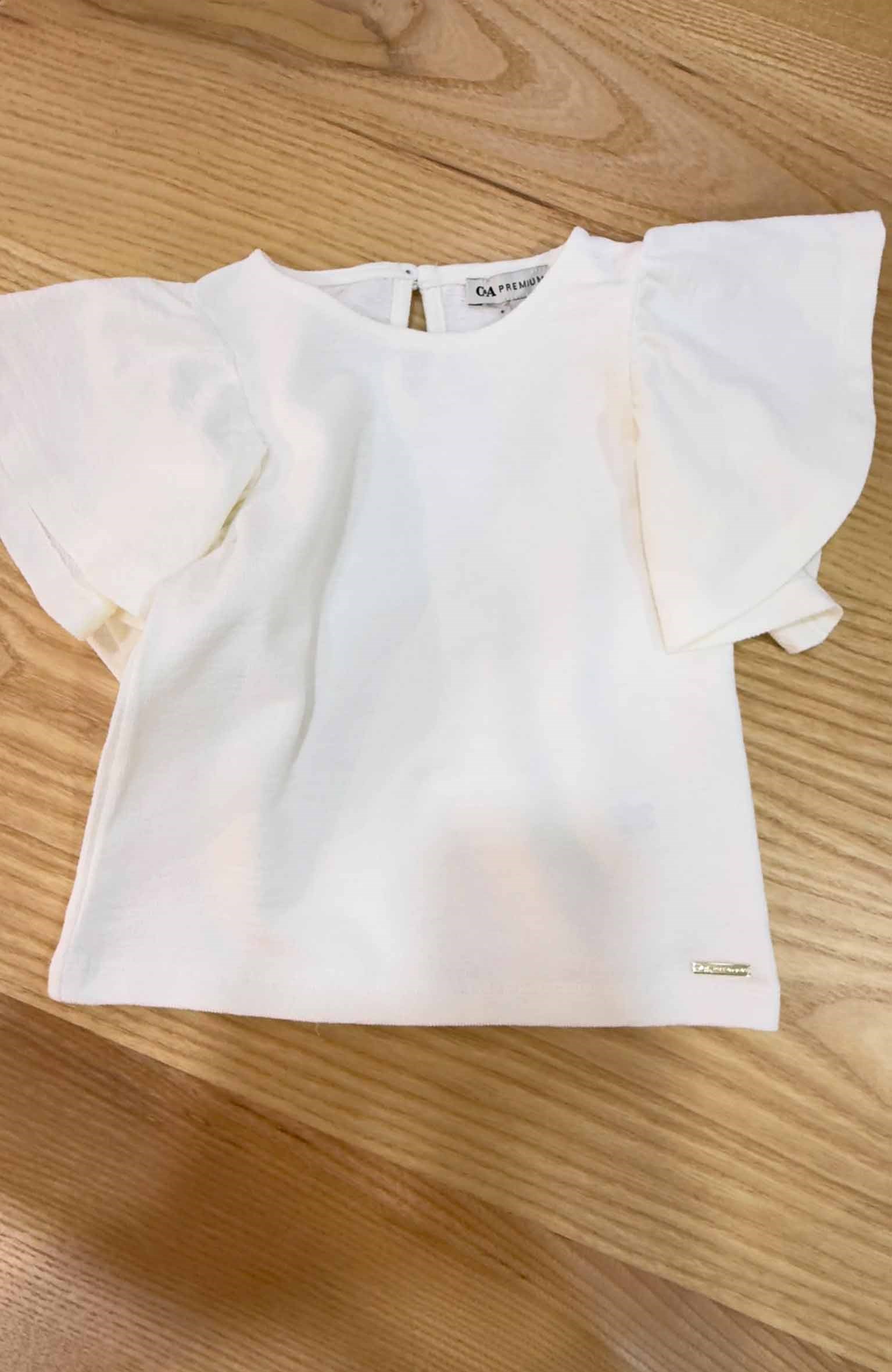 C2451 PREMIUM PAMUKLU EKRU T-SHIRT