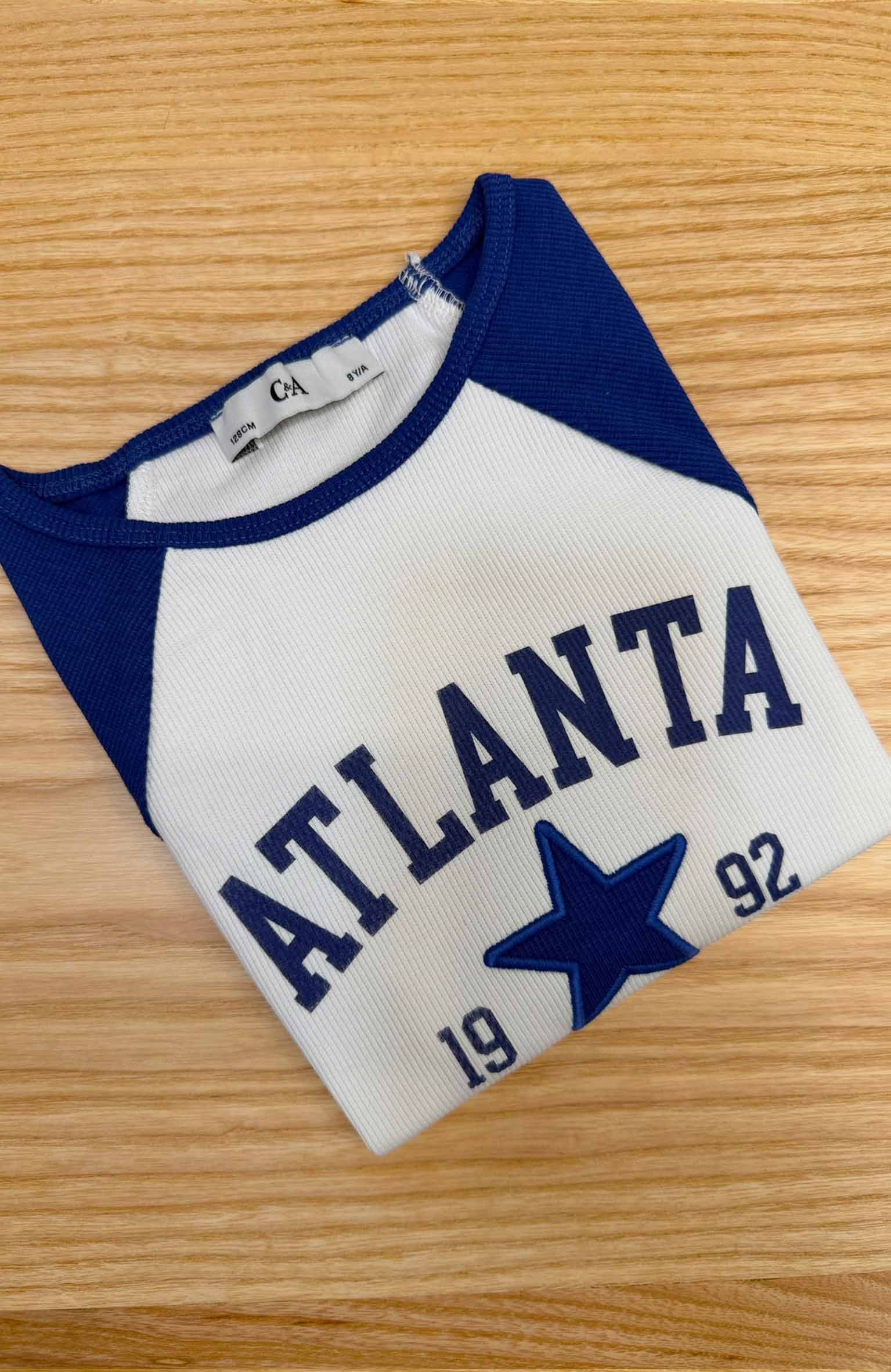C2476 ATLANTA BASKILI EKRU T-SHIRT