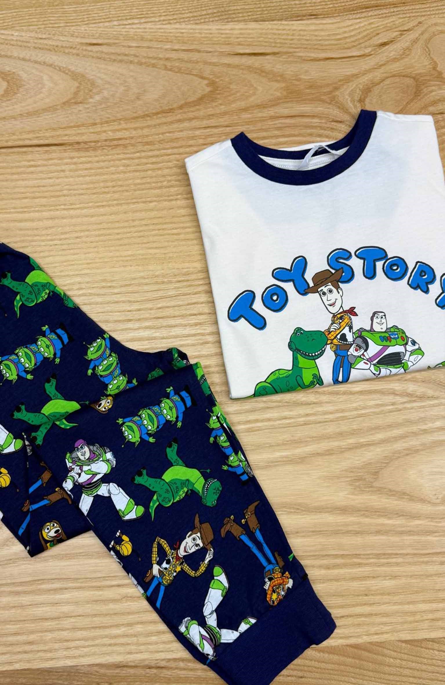 C2854 TOY STORY DESENLİ UZUN PİJAMA TAKIMI