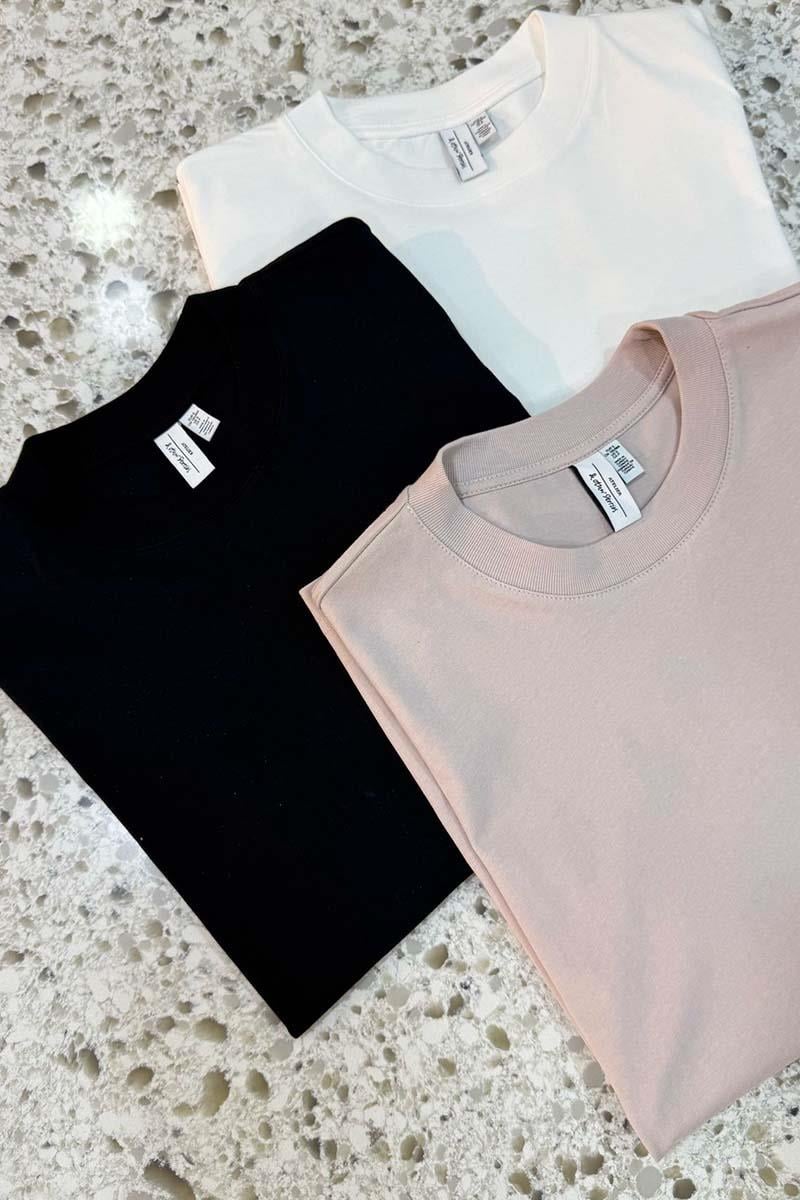 K2177 &OTHR PAMUKLU BİSİKLET YAKA T-SHIRT